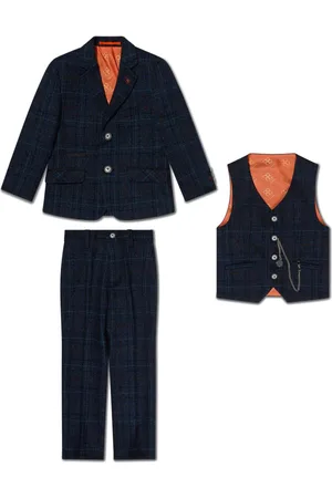 House of Cavani Single-breasted checked tweed three piece suit