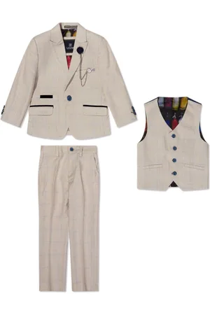 House of Cavani Single-breasted checked three-piece suit