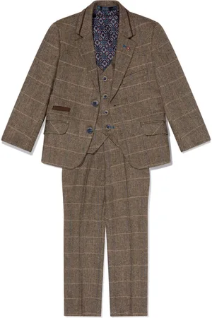 House of Cavani Single-breasted checked three-piece suit