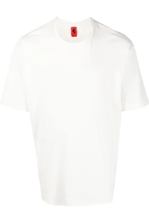 FERRARI Embossed-logo cotton T-shirt