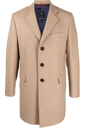 FAY Easy DB single-breasted layered coat