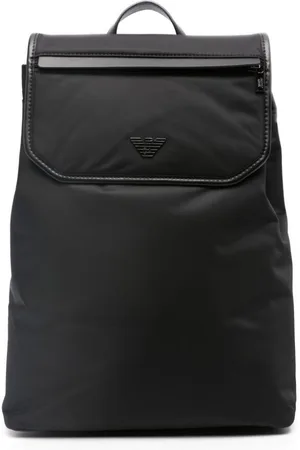 Emporio Armani Logo-plaque foldover backpack