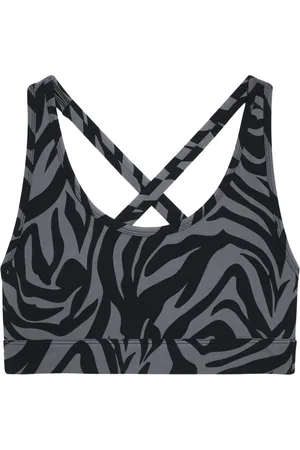 ANINE BING Axel zebra-print bra