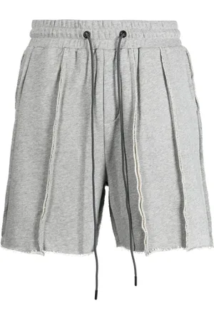 MOSTLY HEARD RARELY SEEN Exposed-seam cotton track shorts