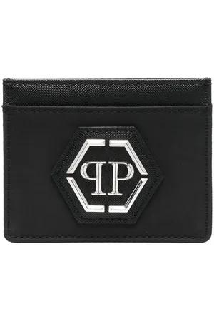 Philipp Plein Hexagon-plaque cardholder