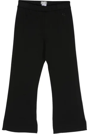 Il gufo Logo-print flared track pants