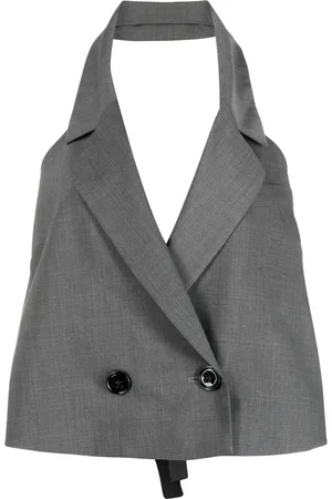 Dorothee Schumacher Button-up halterneck waistcoat