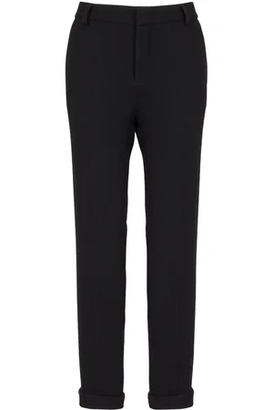 Balmain High-waisted tapered-leg trousers