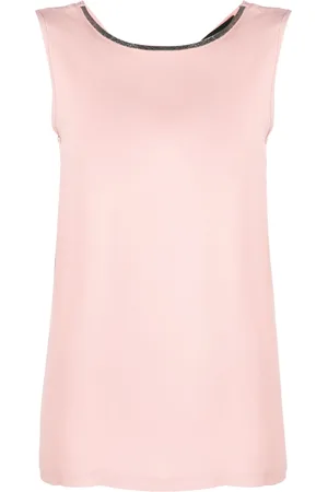 Fabiana Filippi Bead-embellished silk top
