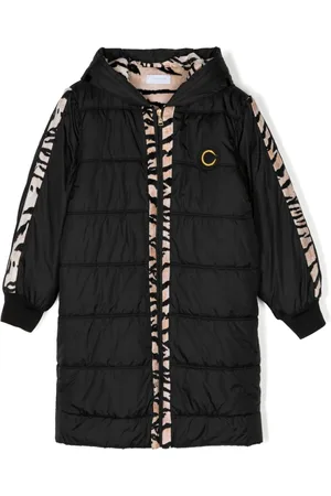 Roberto Cavalli Logo-embroidered padded coat
