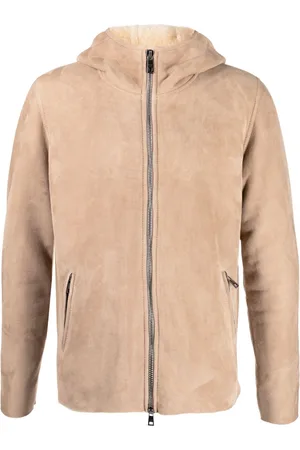 GIORGIO BRATO Suede hooded jacket