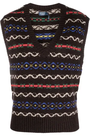 Ralph Lauren Intarsia V-neck knitted vest