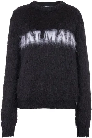 Balmain Logo-jacquard jumper