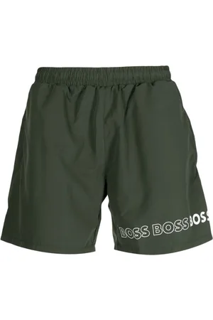 HUGO BOSS Dolphin logo-print swim shorts