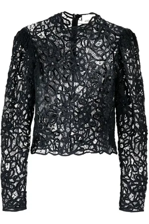 Isabel Marant Neline lace long-sleeve top
