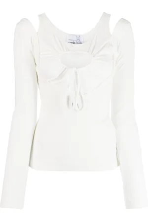 Natasha Zinko Heart cut-out long-sleeve T-shirt