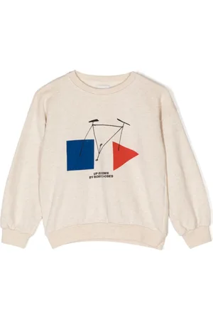 Bobo Choses Crazy Bicy-print jersey-texture sweatshirt