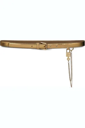 Dolce & Gabbana Chain-link patent leather belt