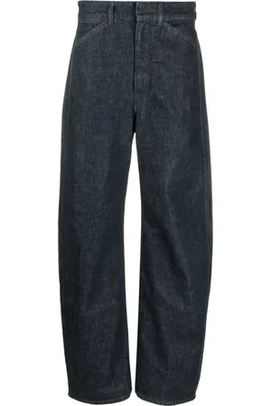 LEMAIRE Seamless mid-rise wide-leg jeans