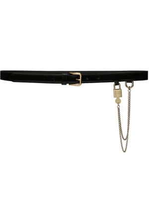 Dolce & Gabbana Chain-link patent leather belt