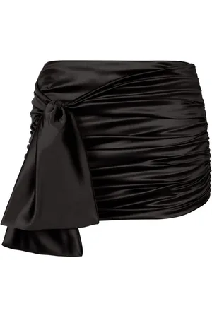 Dolce & Gabbana Knot-detail satin miniskirt