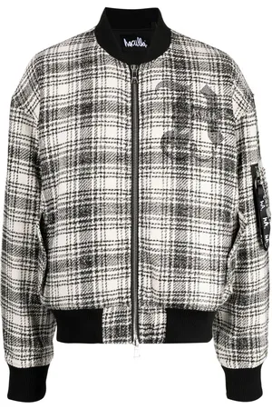 HACULLA Tweed zipped bomber jacket