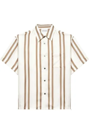 JOHN ELLIOTT Stripe-print silk shirt