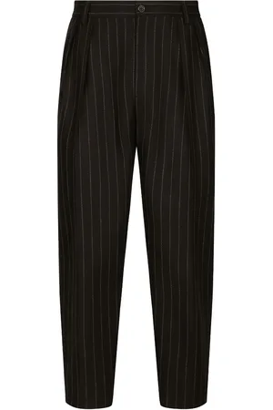 Dolce & Gabbana Pinstripe wool tapered trousers