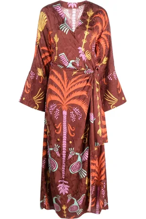 JOHANNA ORTIZ Ollantay V-neck wrap dress