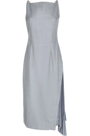 Rokh Side-pleats midi dress