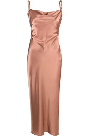 Nanushka Fiore satin slip midi dress