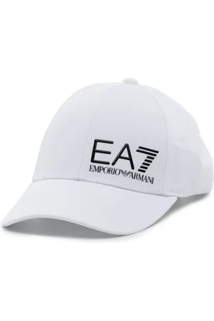 EA7 Logo-embroidered cotton cap