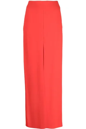 Patou Crepe high-waisted maxi skirt