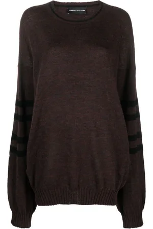Barbara Bologna Stripe-detail long-sleeve jumper