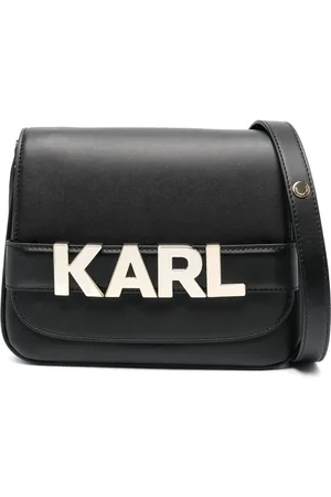 Karl Lagerfeld K/Letters logo-plaque crossbody bag
