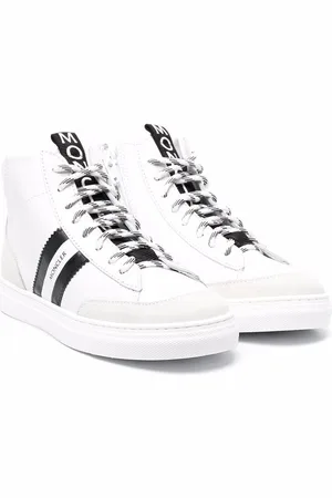 Moncler Logo-tape detail hi-top trainers