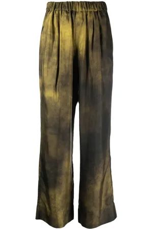 Gauchere Abstract-print wide-leg trousers