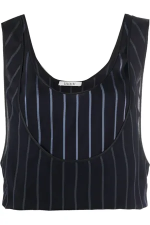 Gauchere Mini Mirror striped tank top