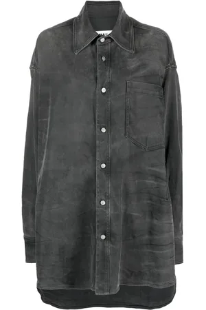 Maison Margiela Crease-effect denim shirt