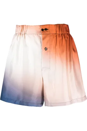 Gauchere Gradient-effect elasticated-waist shorts