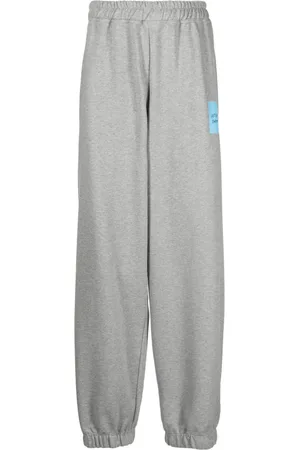Vetements Logo-print wide-leg track pants