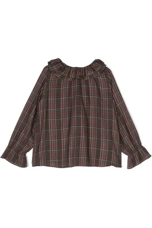 BONPOINT Plaid-check pattern blouse