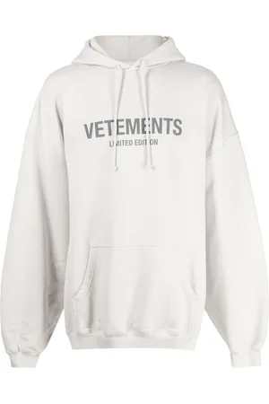 Vetements Logo-print drawstring hoodie