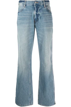 Gauchere Wide-leg zipped jeans