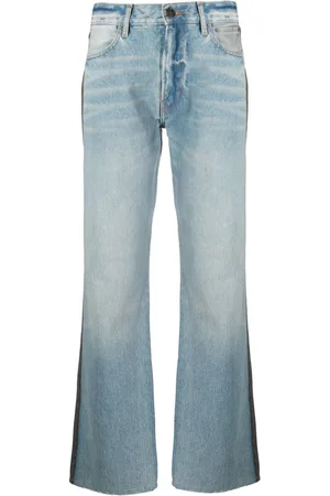 Gauchere Two-tone straight-leg jeans