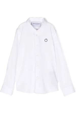 Trussardi Logo-embroidered button-down shirt