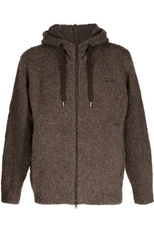 Comme des Garçons Logo-embroidery hooded jacket