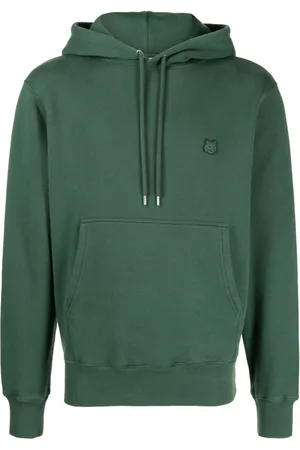 Maison Kitsuné Logo-patch cotton hoodie