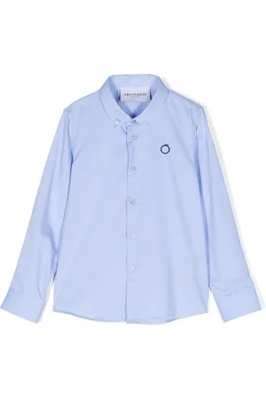 Trussardi Logo-embroidered button-down shirt