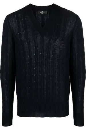 Etro Logo-embroidered cashmere jumper